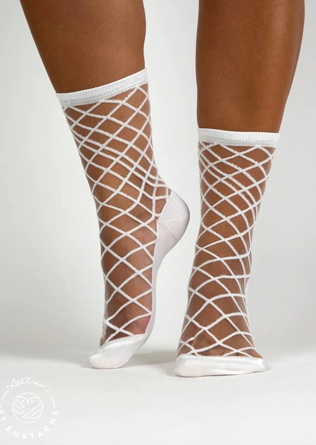 Atelier St. Eustache bridge mesh socks