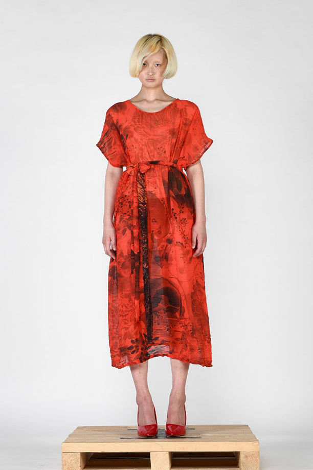 Barbara Bologna Red Dress MASQUERADE Collection