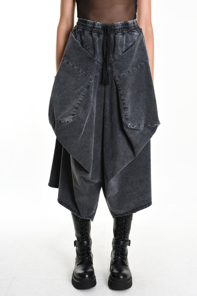 Unisex gaucho, oversized pants made by La Haine Italy - available at LiLi The First boutique Washington DC