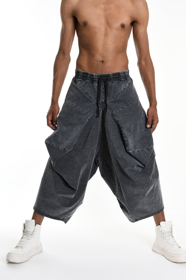 Unisex gaucho, oversized pants made by La Haine Italy - available at LiLi The First boutique Washington DC