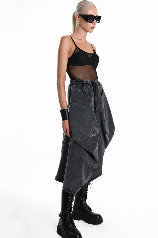 Unisex gaucho, oversized pants made by La Haine Italy - available at LiLi The First boutique Washington DC