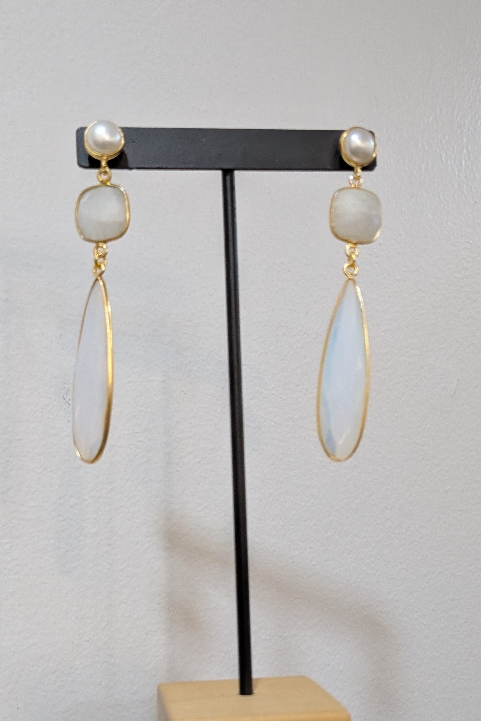 LiLi The First - Opalite Moonstone Earrings