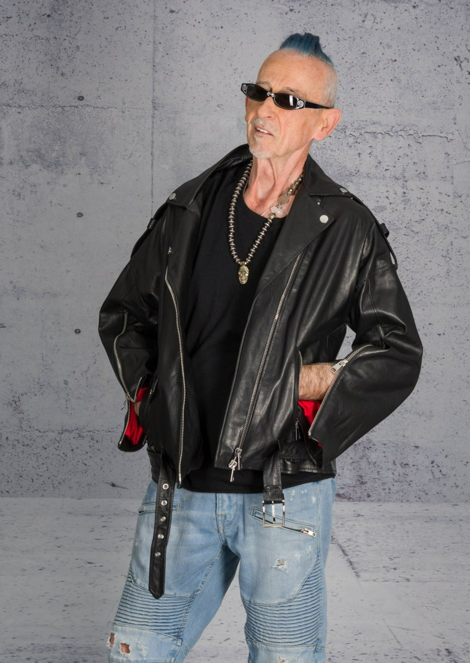 Biker rock star Leather Jacket