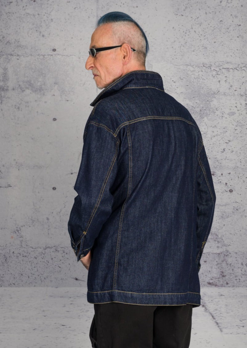 Kontatto long denim jacket