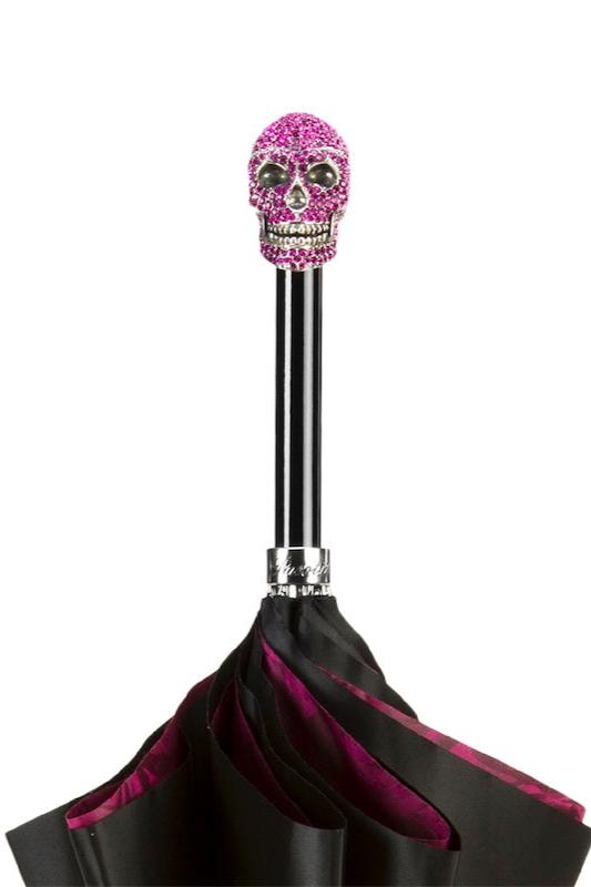 Pasotti _Roses_Skull_Handle_umbrella