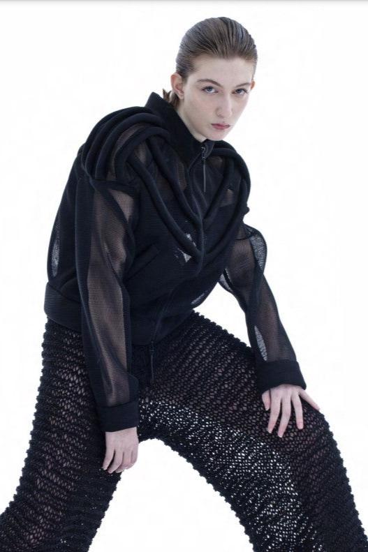 Vague Black - LiLi The First boutique Mesh Jacket