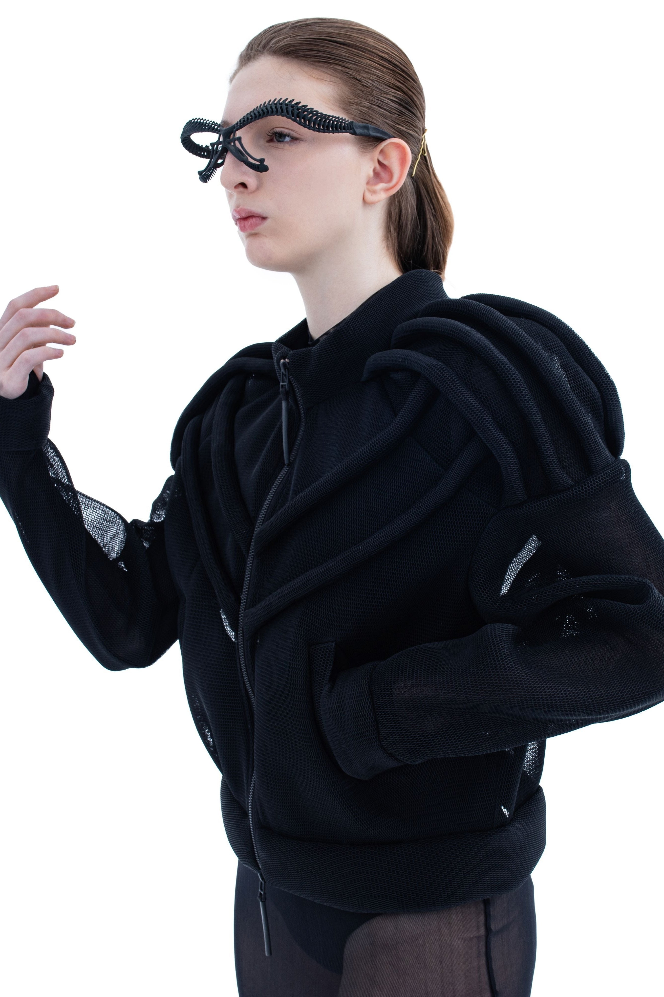 Vague Black - LiLi The First boutique Mesh Jacket